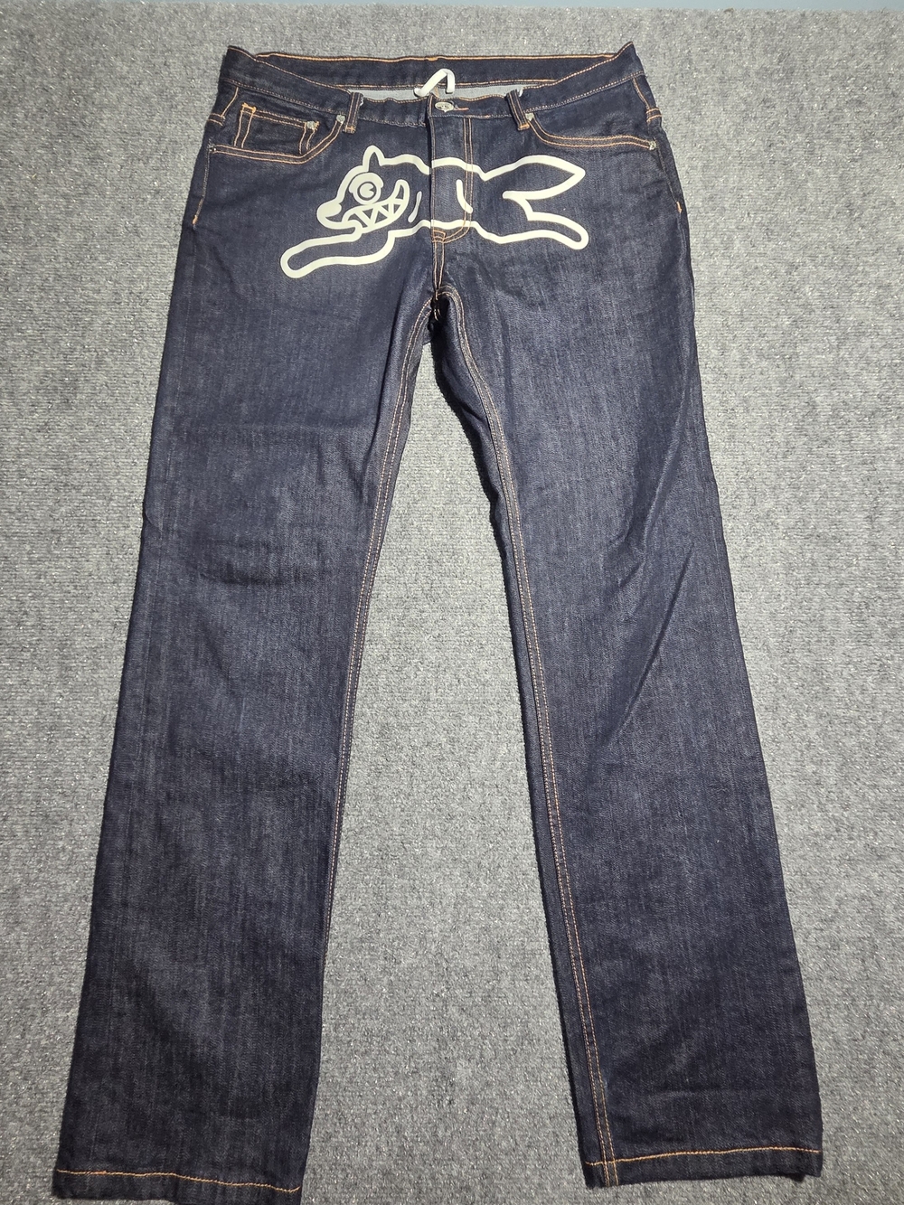 ICECREAM Billionaire Boys Club BBC Running Dog Jeans Indigo Blue Men's Size 36